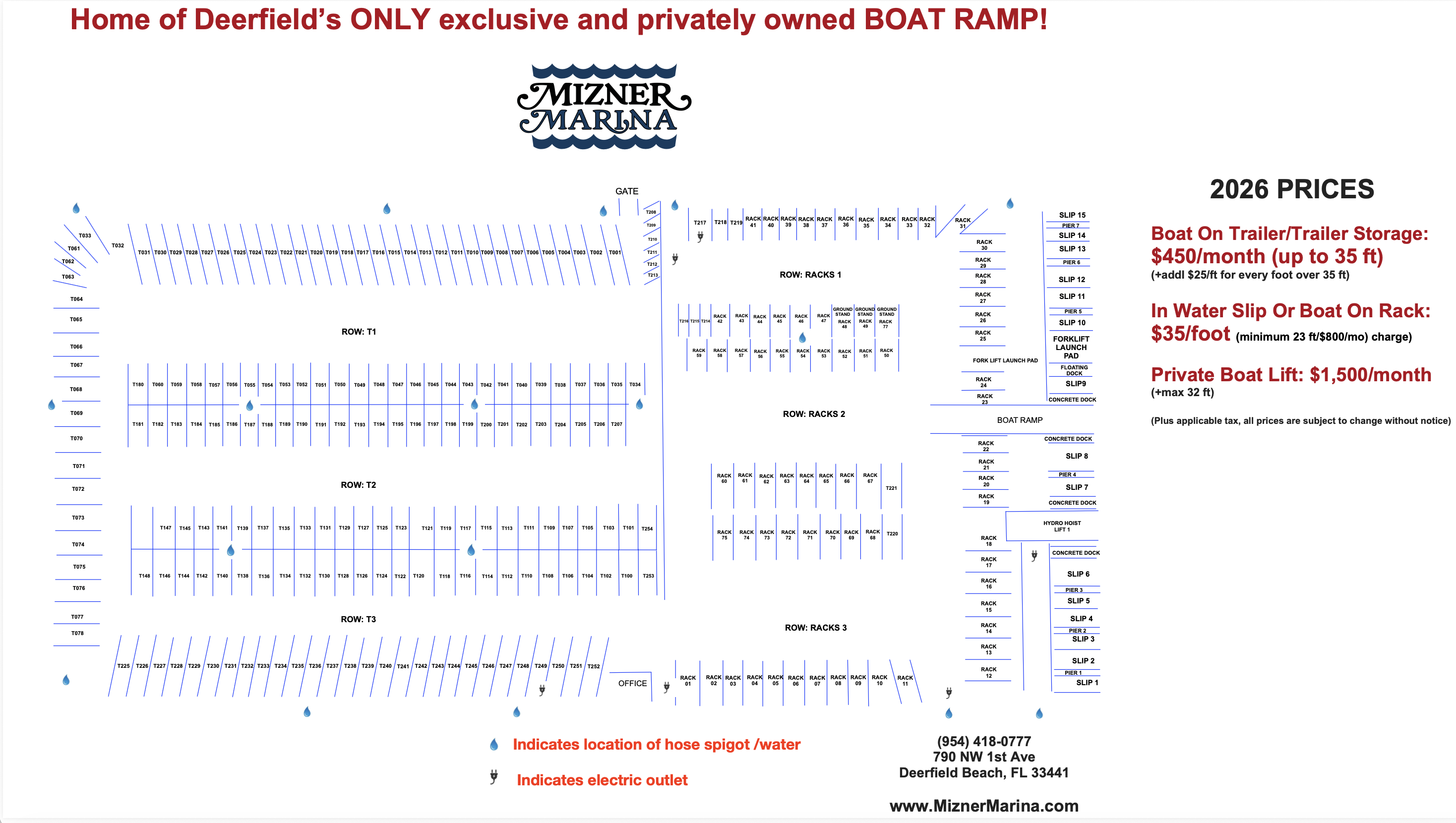 Mizner Marina 2026 Prices and Map